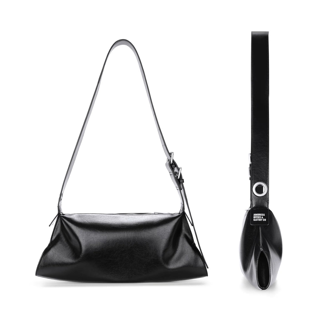 JANDRESS Soft Leather Casual Messenger Armpit Bag