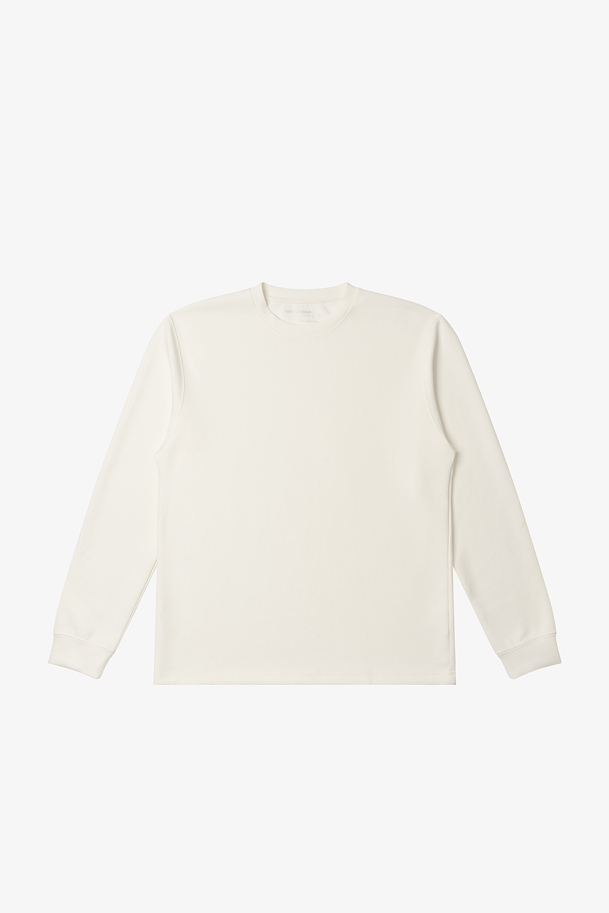 NO LOGO Soft Waxy Silky Smooth Base Loose Long Sleeves