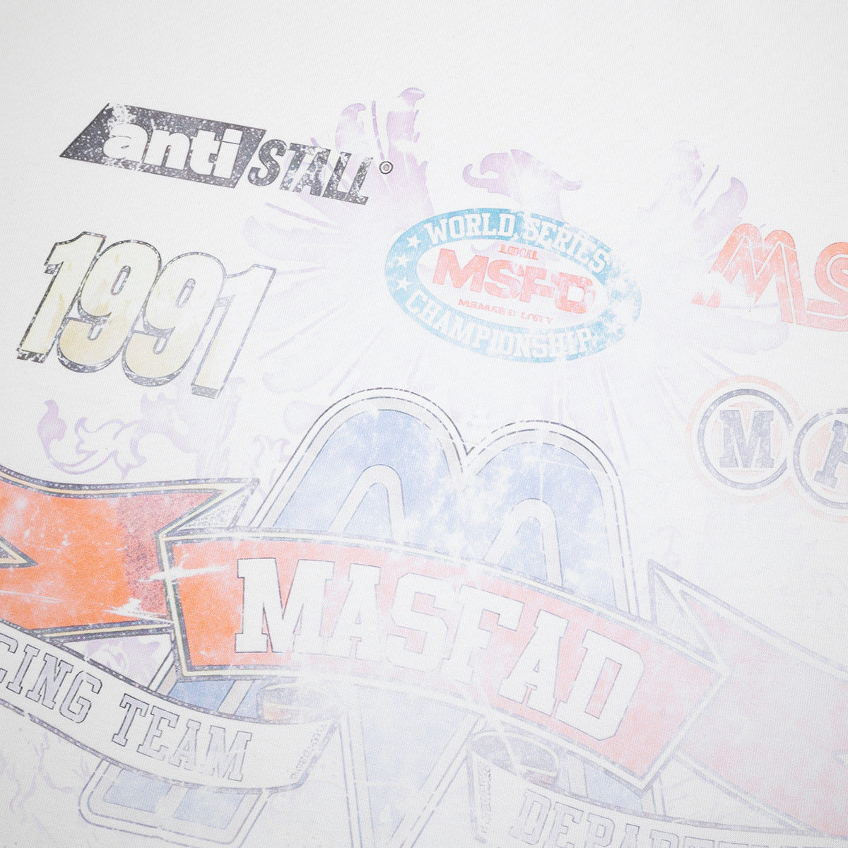 SUPER WAY Vintage Full Print Casual Tee