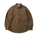 LIVINGTOWN Minimalist Pinstripe Lapel Loose Shirt