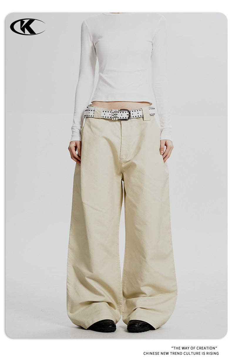 11KN 11 oz Cotton Pleated Cargo Pants