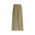 FUNKYFUN Mid-waist Khaki Straight-leg Pants