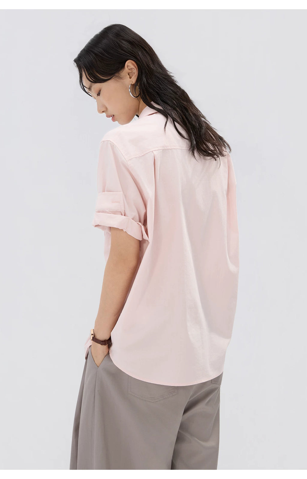 Sameuoo Minimalist Versatile Short Sleeve Shirt