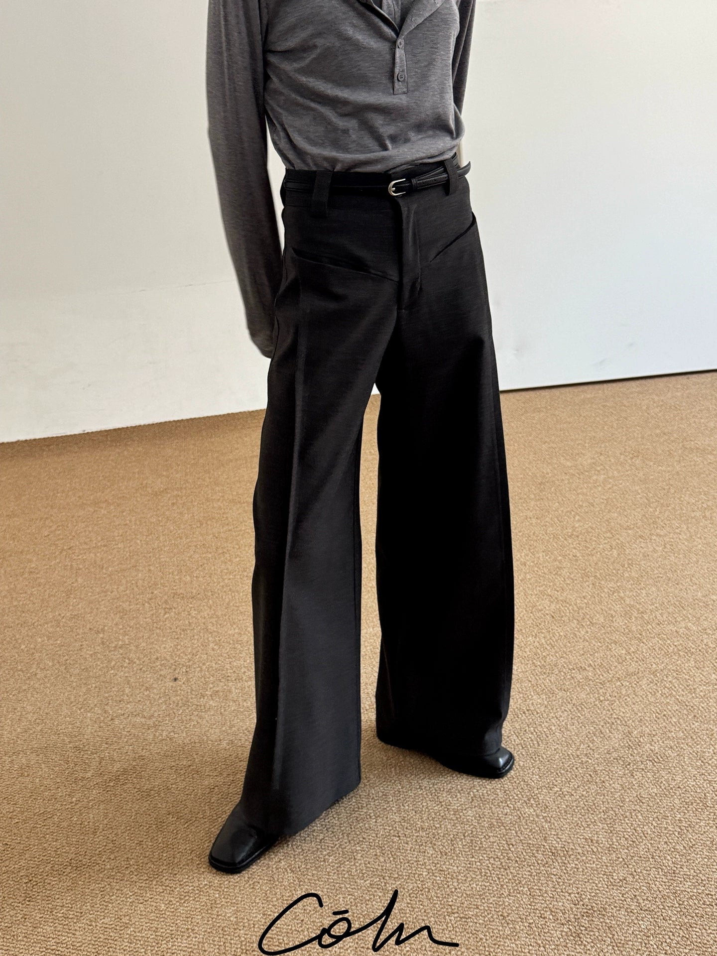 COLN Casual Suit Wide-leg Pants