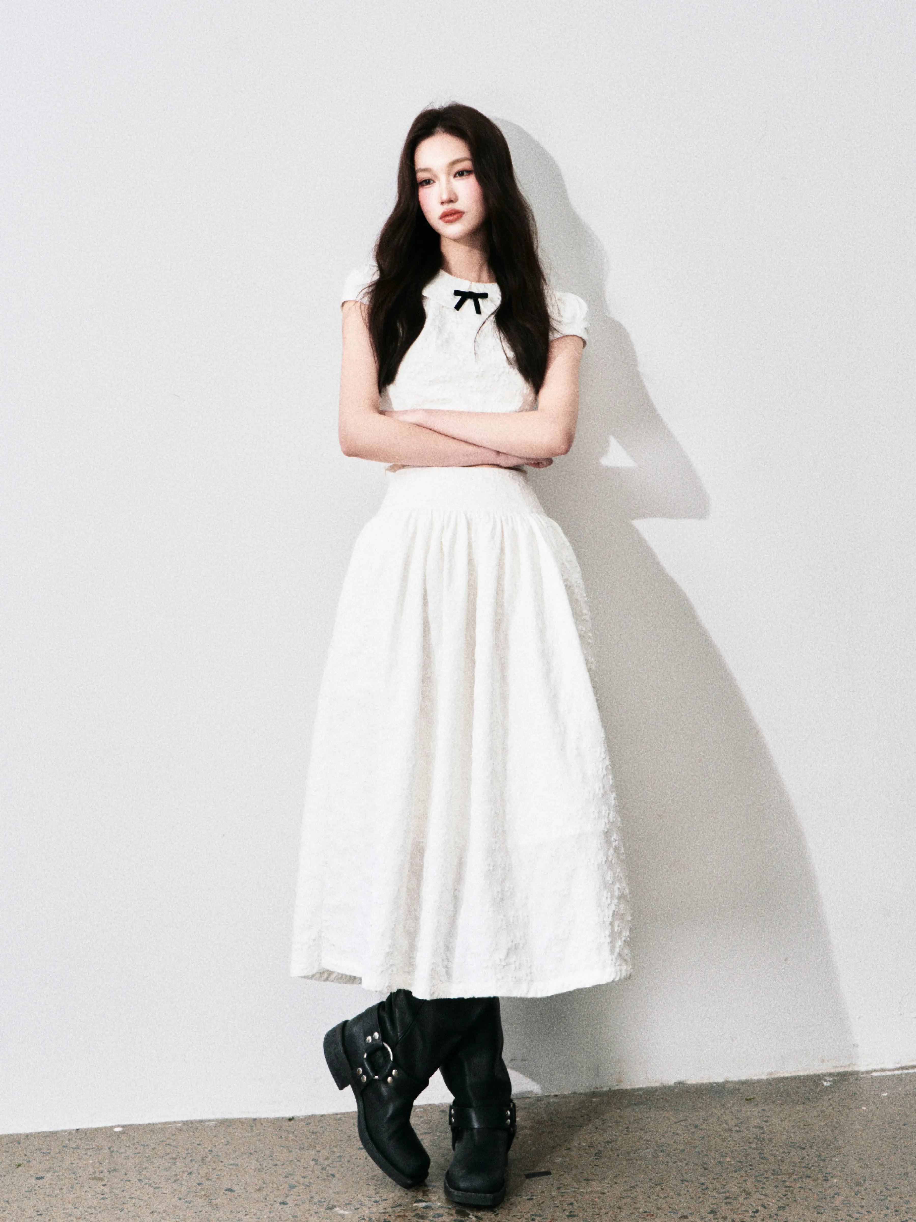 LULUSWINGS Sweet Three-dimensional Jacquard Suit Skirt