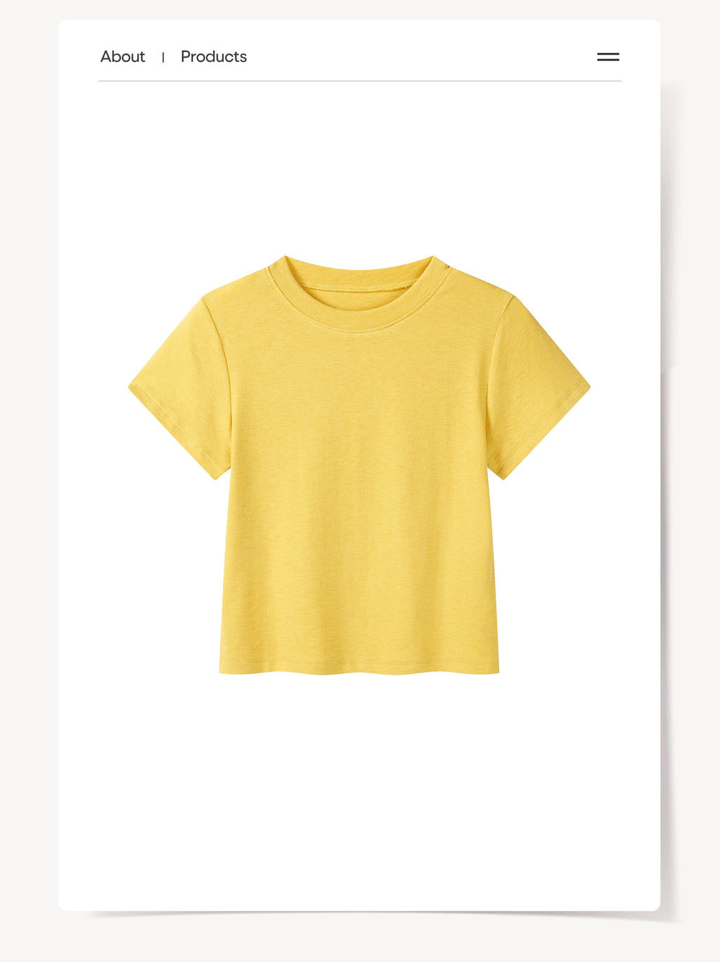 Cantonstory Casual Simple Versatile Tee