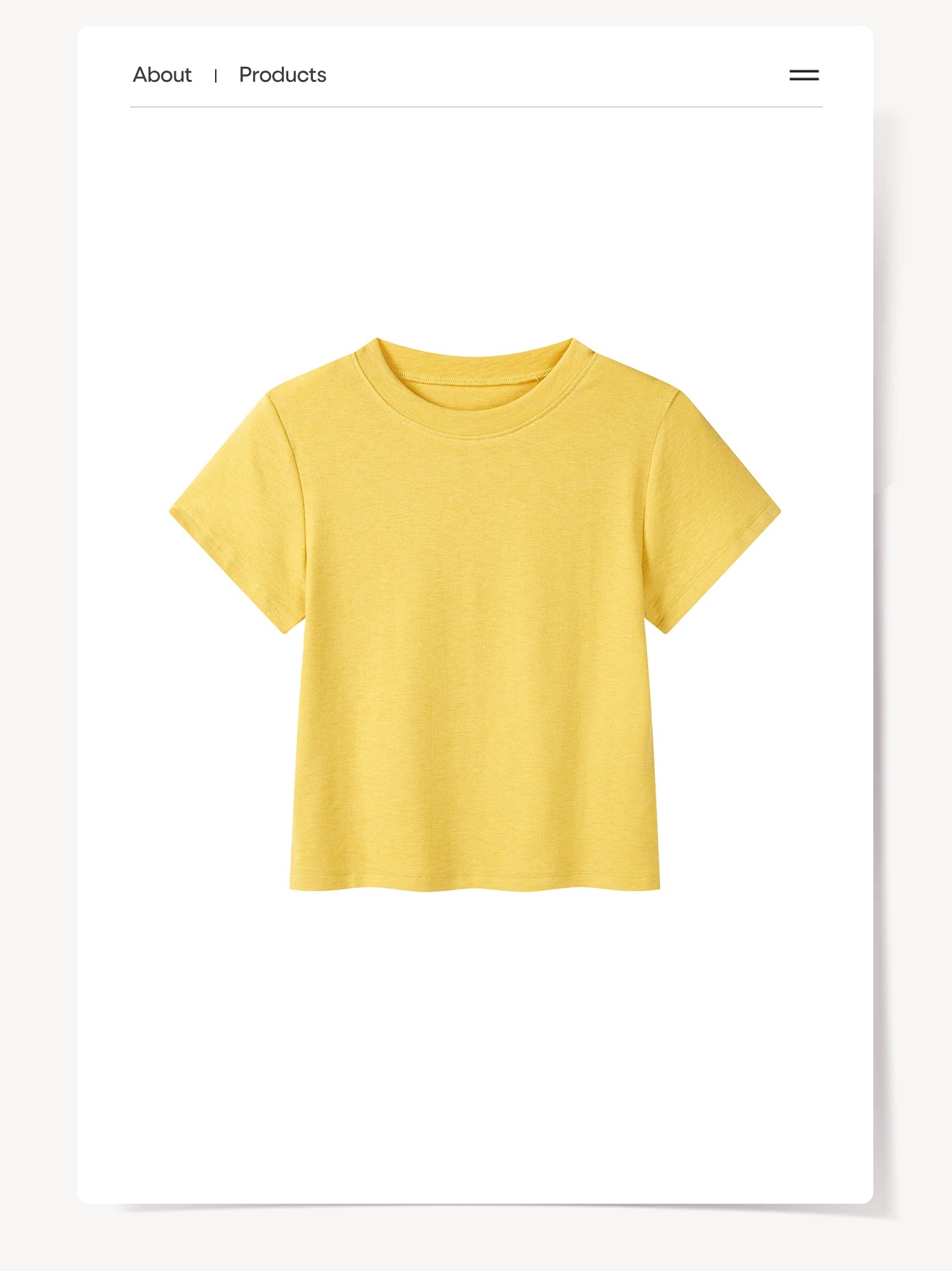 Cantonstory Casual Simple Versatile Tee