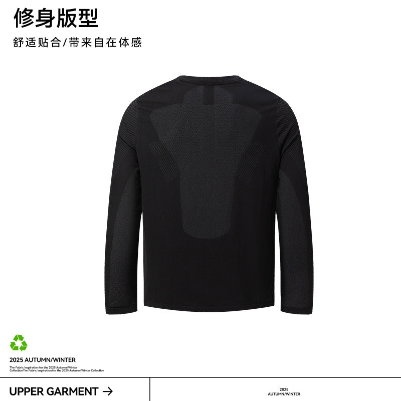 UNF Quick-Drying Slim-fit Sports Fitness Crew Neck Long Sleeve