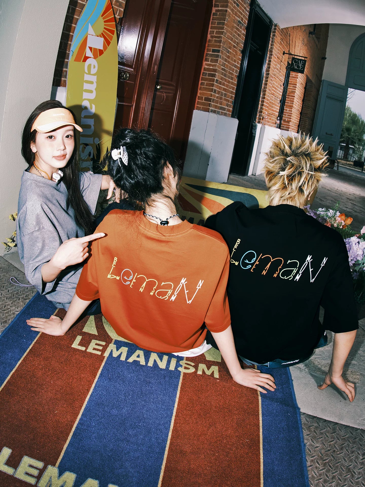 Lemanism Colored Alphabet Loose Casual Tee