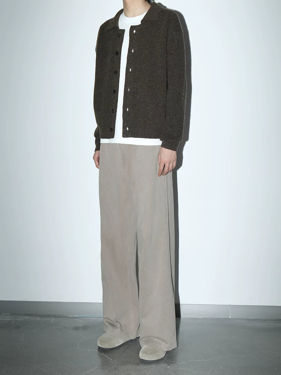 PLUS NO LOGO Thickened Lapel Short Sweater Cardigan