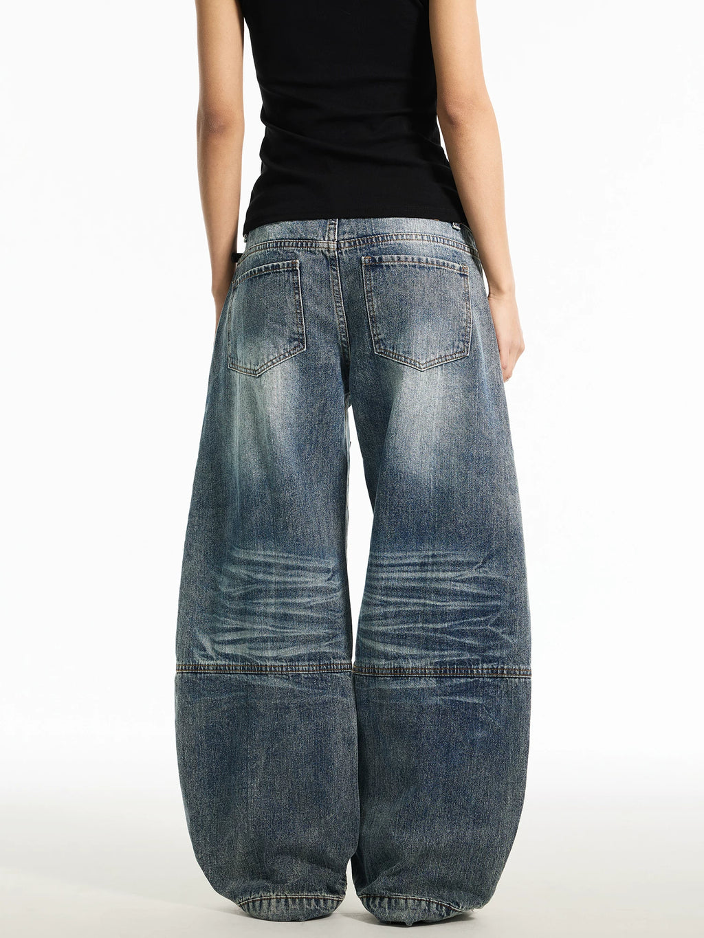 TRUQUEST Vintage Loose Straight Wide Leg Jeans