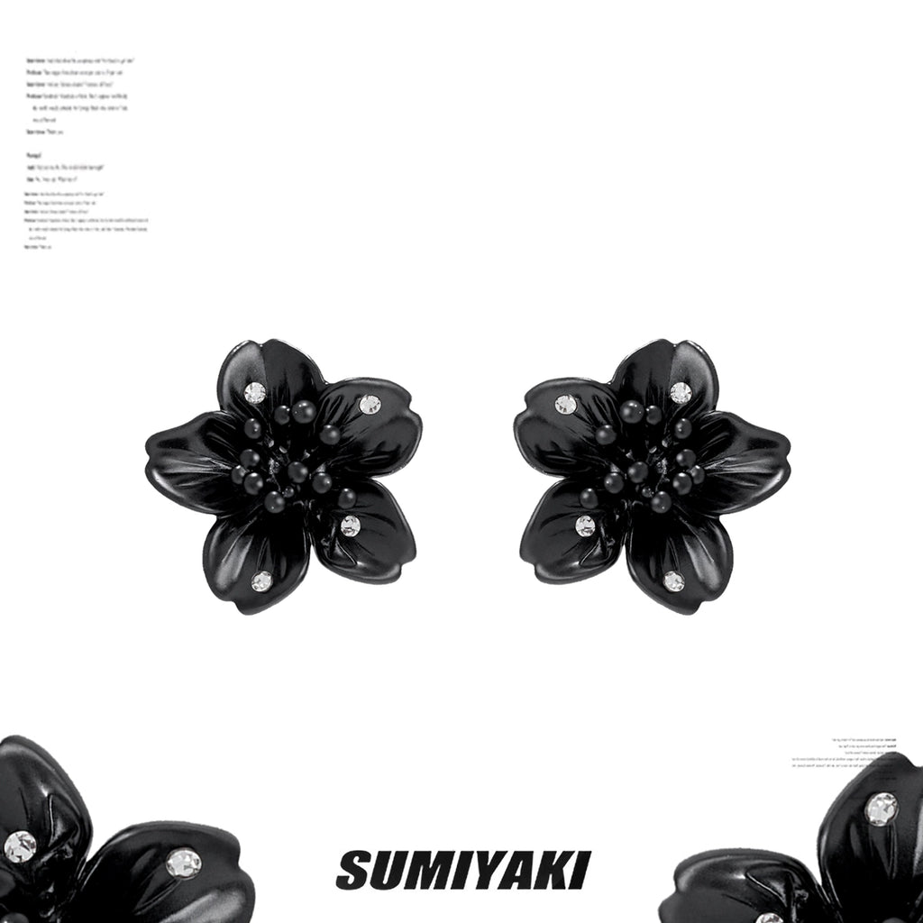 SUMIYAKI Sakura Three-dimensional Flower Earrings