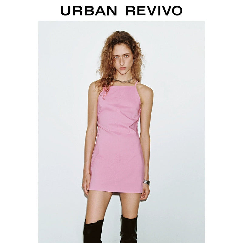 URBAN REVIVO Temperament Super Short Sleeveless Dress