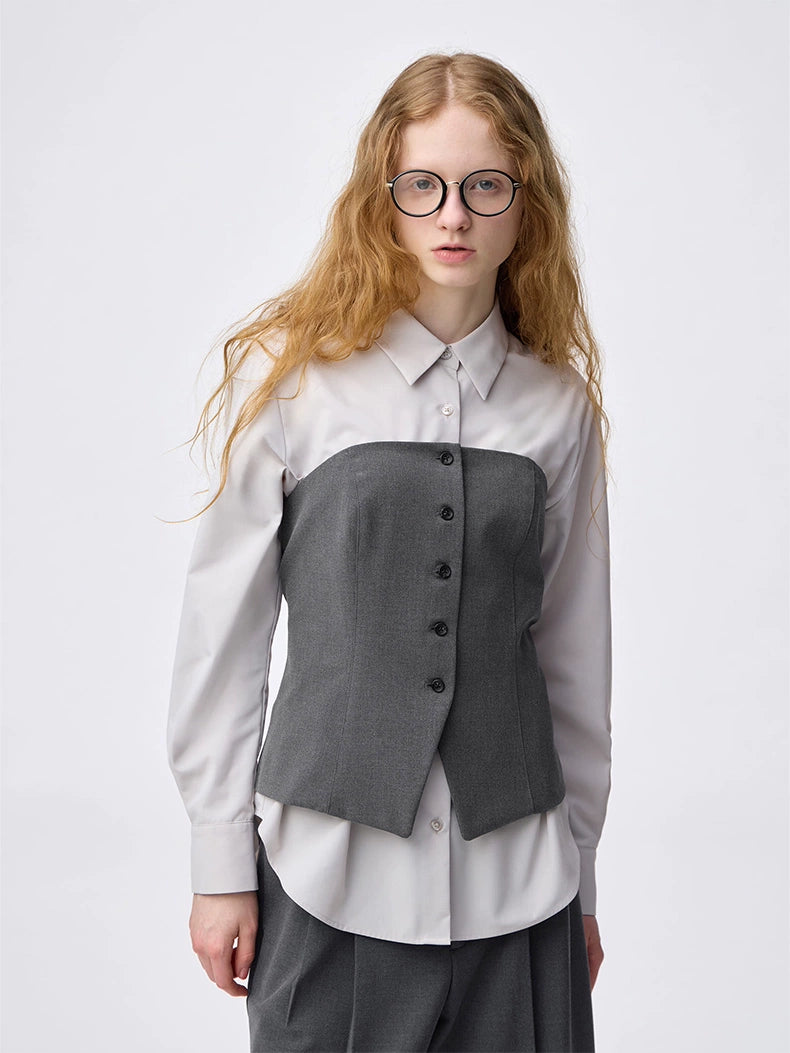 GU Front Buckle Casual Halter Top