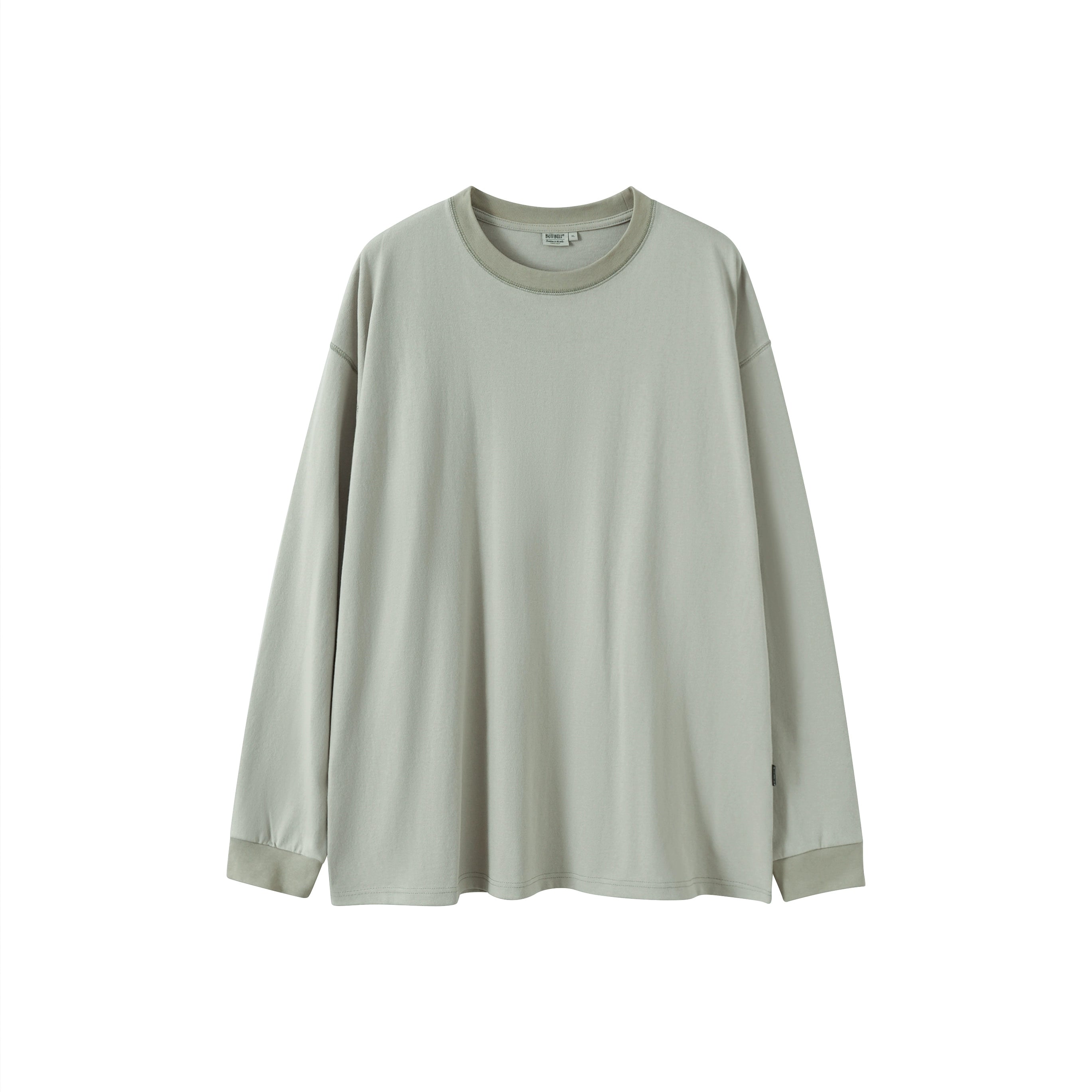 BUTTBILL four-pin six-thread heavy 300G round neck long-sleeve Tee