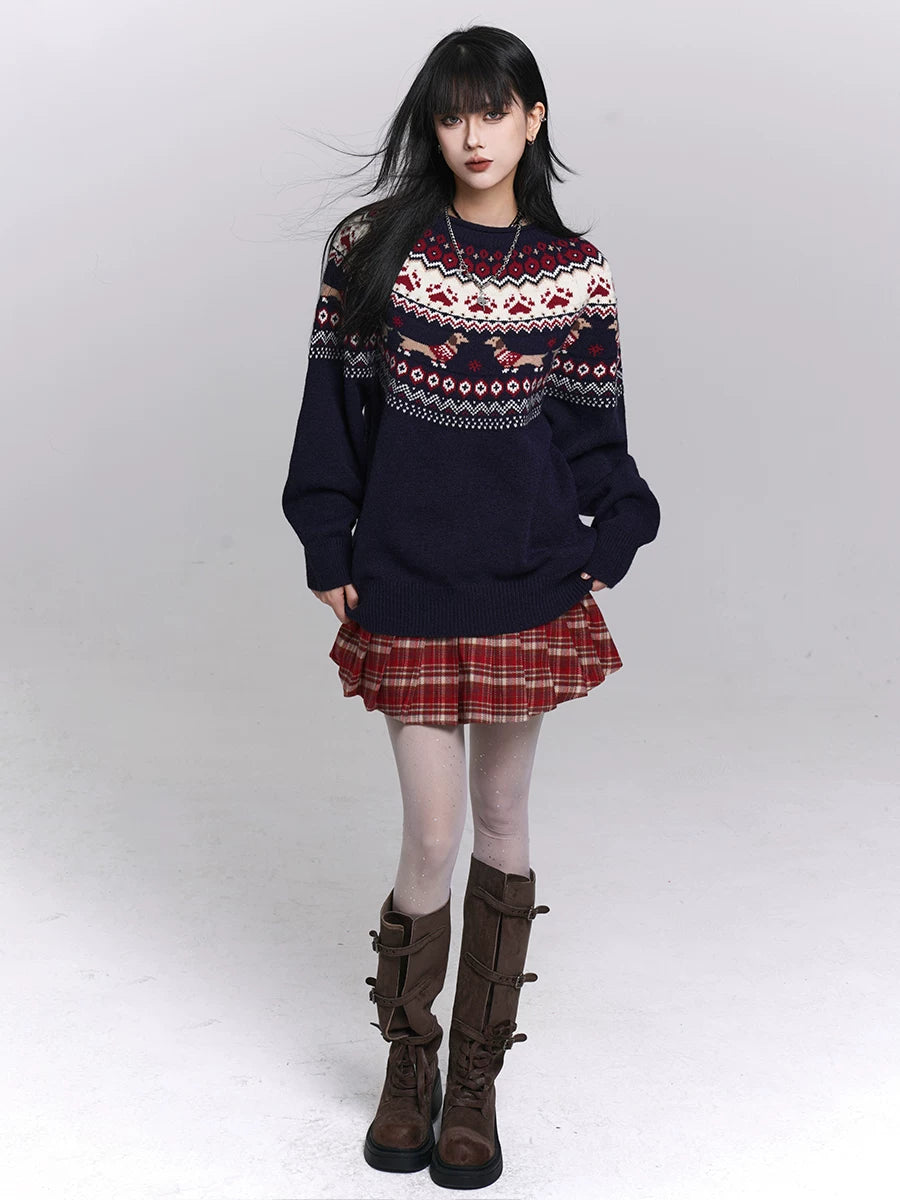 Ladyghost Korean Lazy Wind Casual Sweater