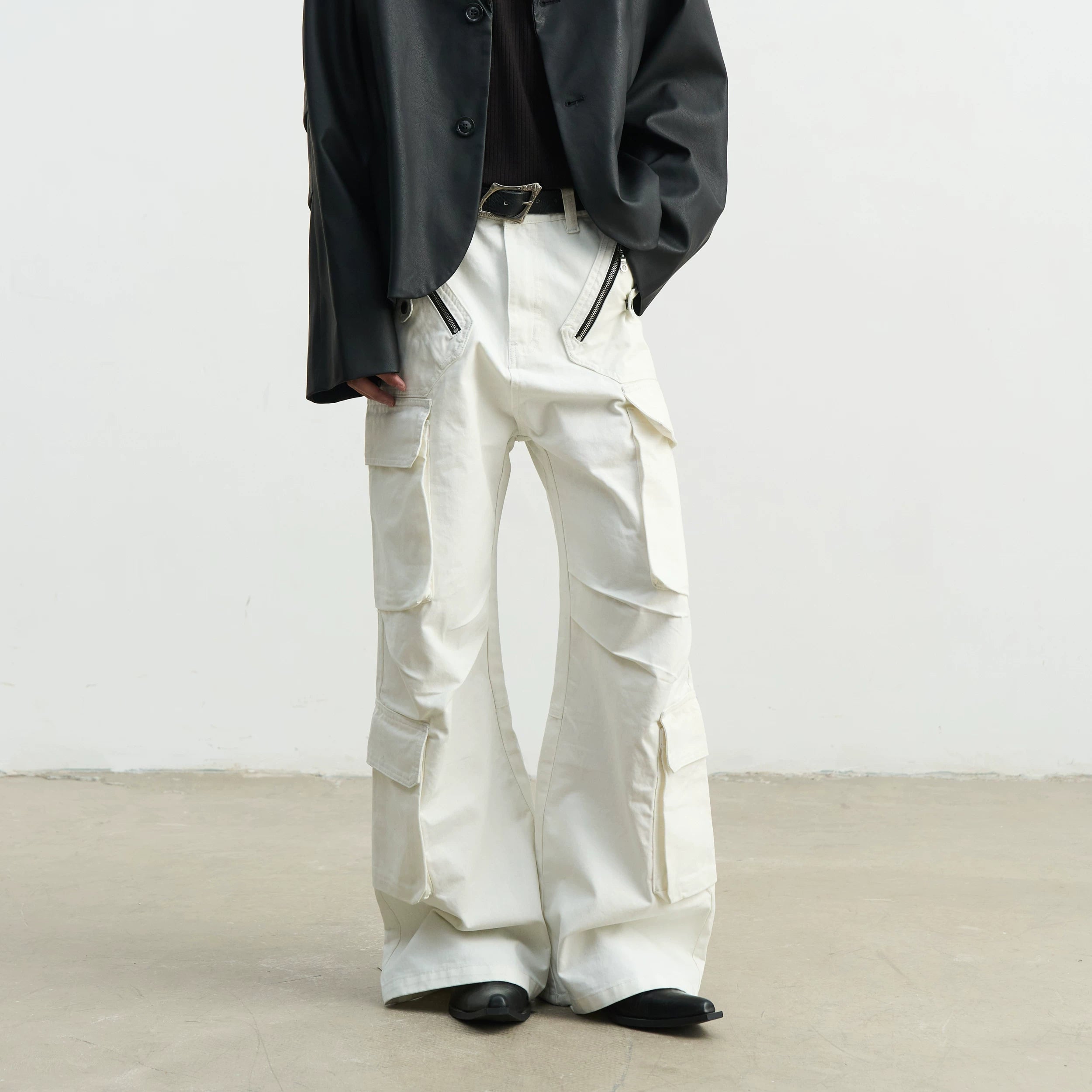 SOUTHFISH Loose Straight and High Casual Trousers