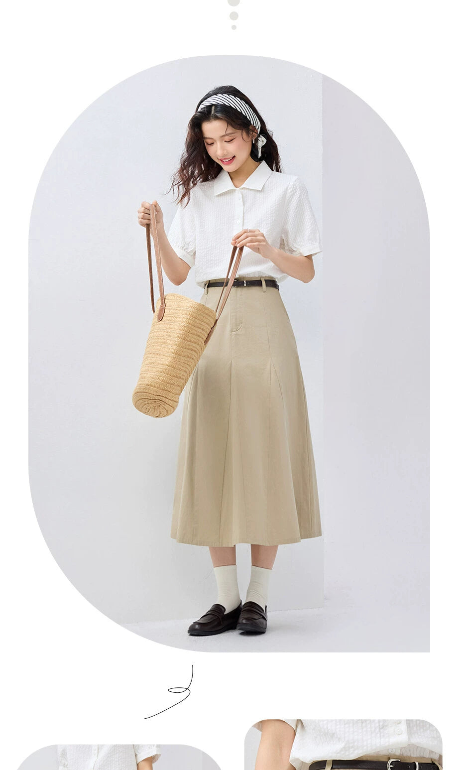 Giordano's A-line Skirt Is A Bone-breaking Thin Skirt