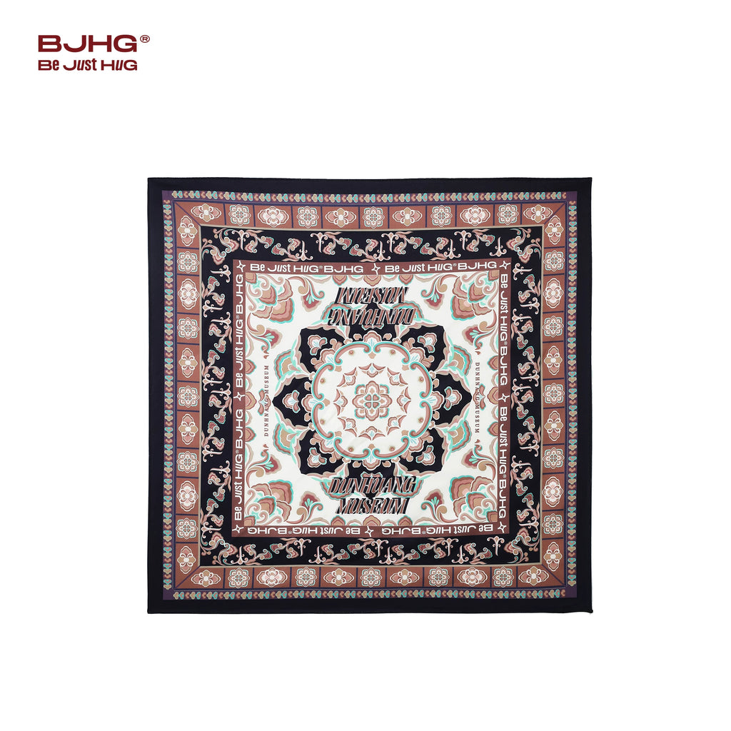 BJHG Versatile Contrasting Square Scarf
