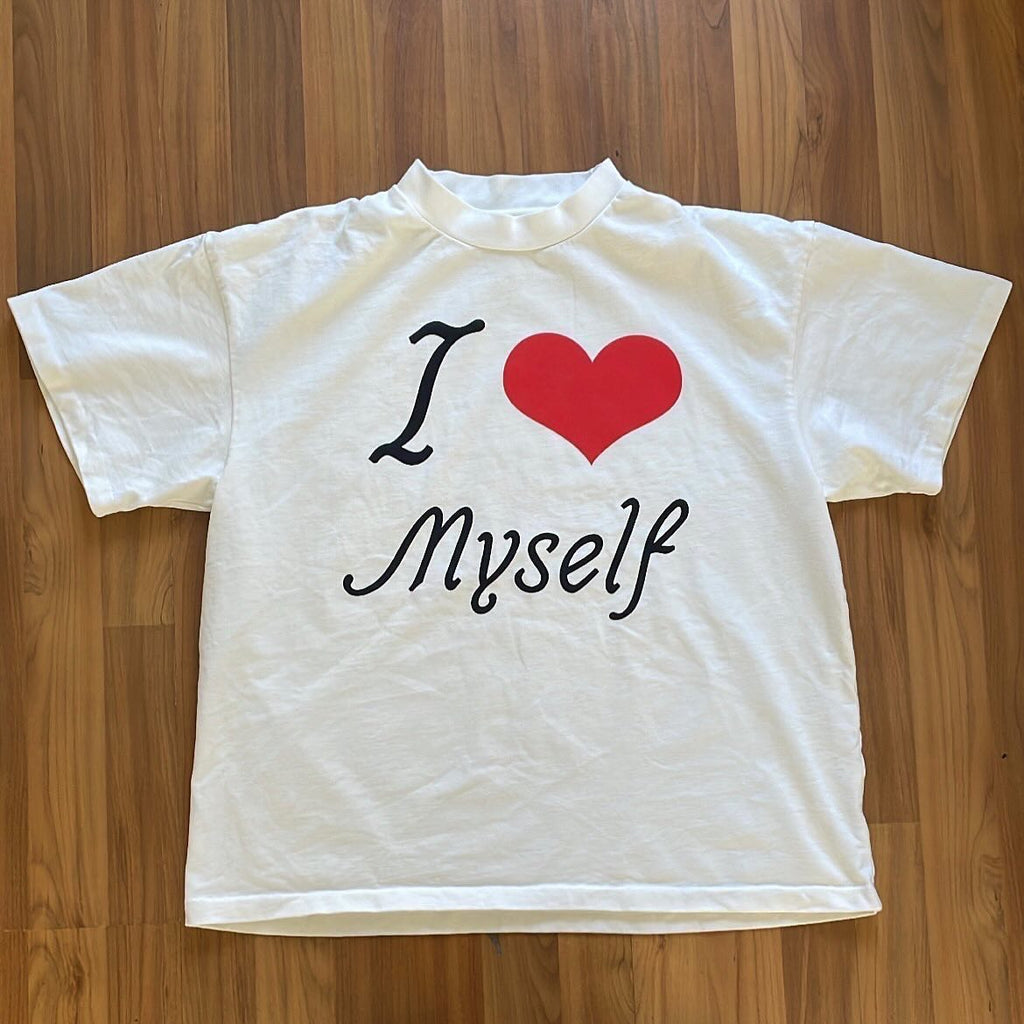 Wang Youbing Studio! I <3 MYSELF 260g 100% Cotton Tee