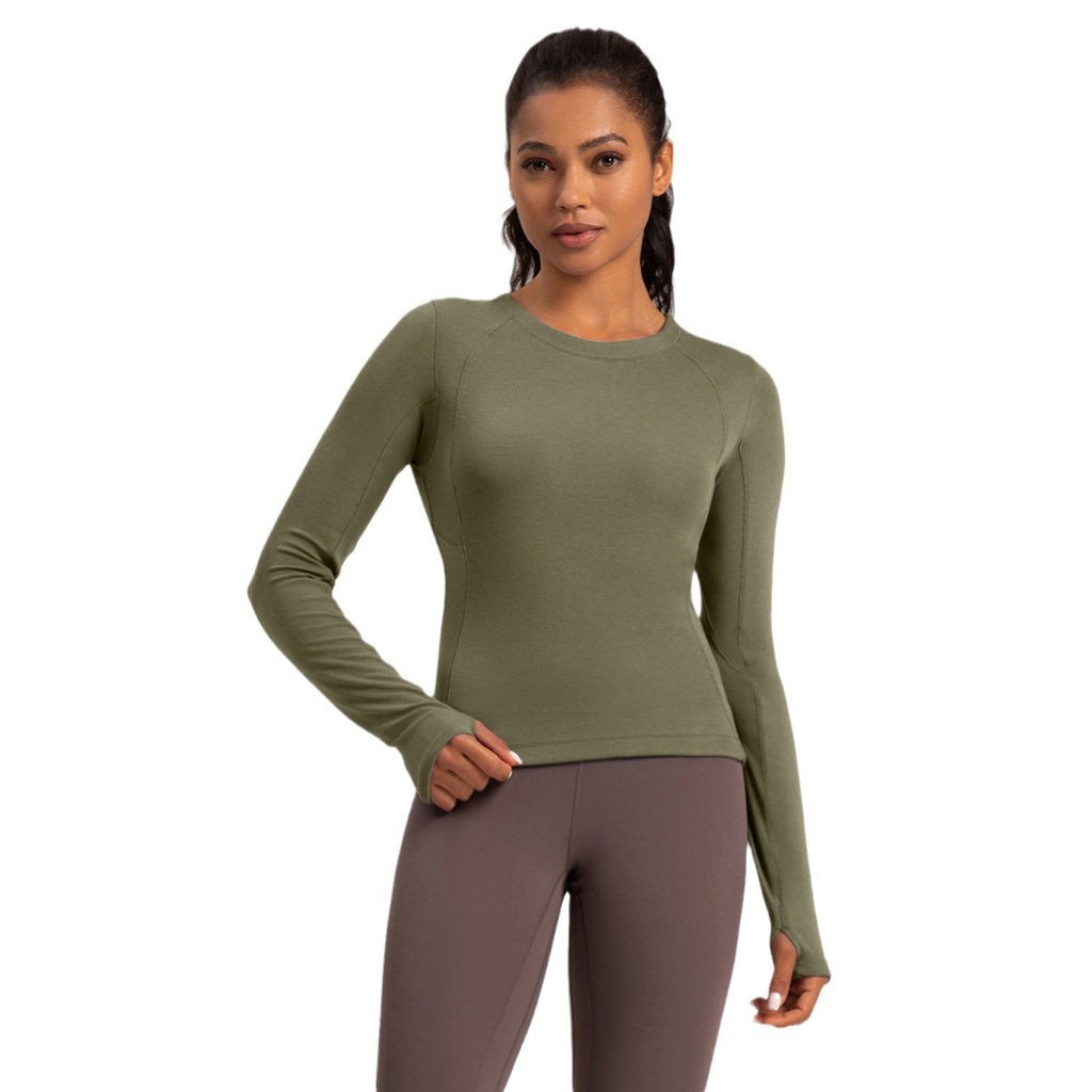 Athena Lulu Crew Neck Skinny Long Sleeves