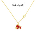 DODOGOGO Has Money Immediately, Necklace, Red Pony Pendant.