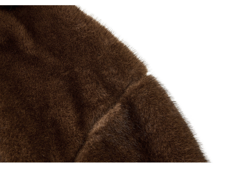 EME Retro Stand-up Collar Loose Niche High-end Jacket