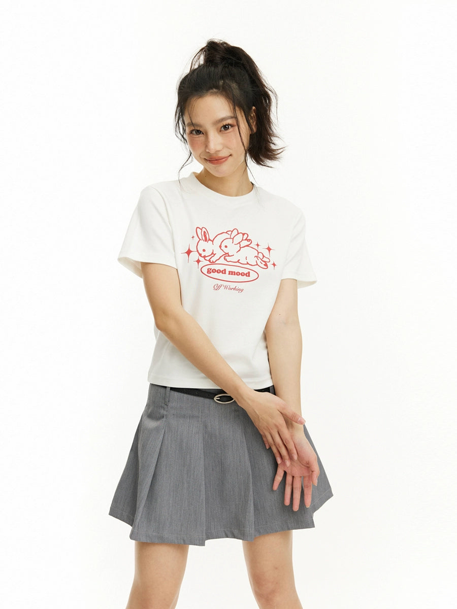 UnderStress Running Rabbit Short Printed Tee