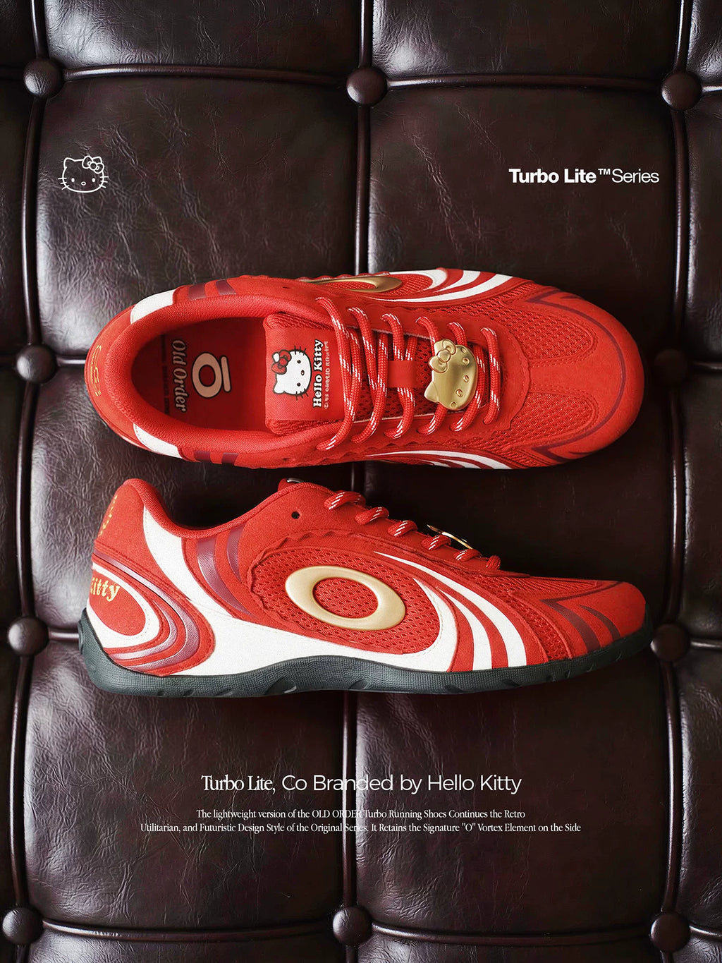 OLDORDER Hello Kitty Joint Flat-bottomed German Training Shoes
