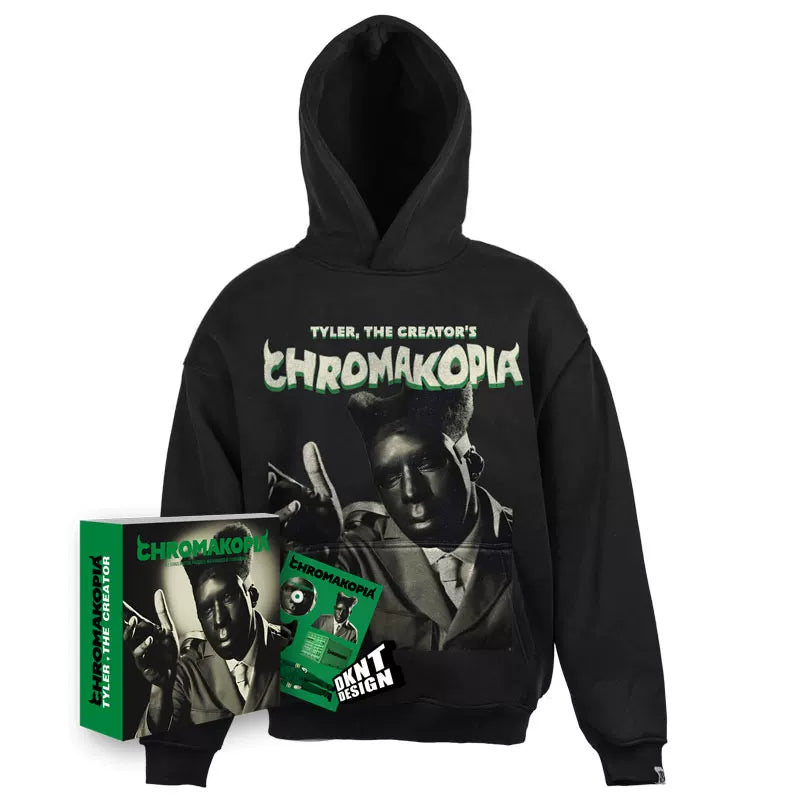 DKNT CHROMAKOPIA Tyler  Fleece Hooded Sweater
