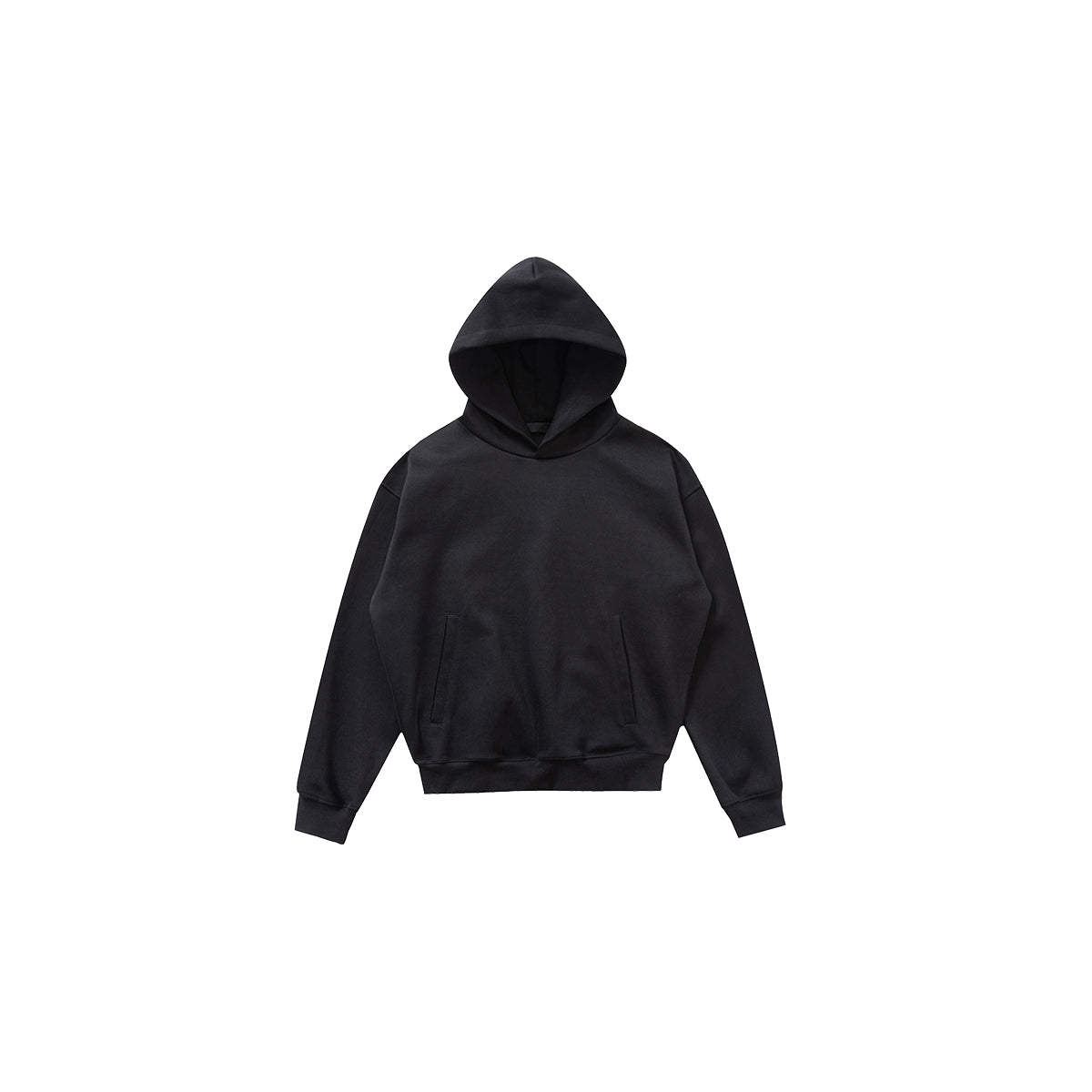 PLUS NO LOGO Double-sided Slippery Loose Pullover Hoodie