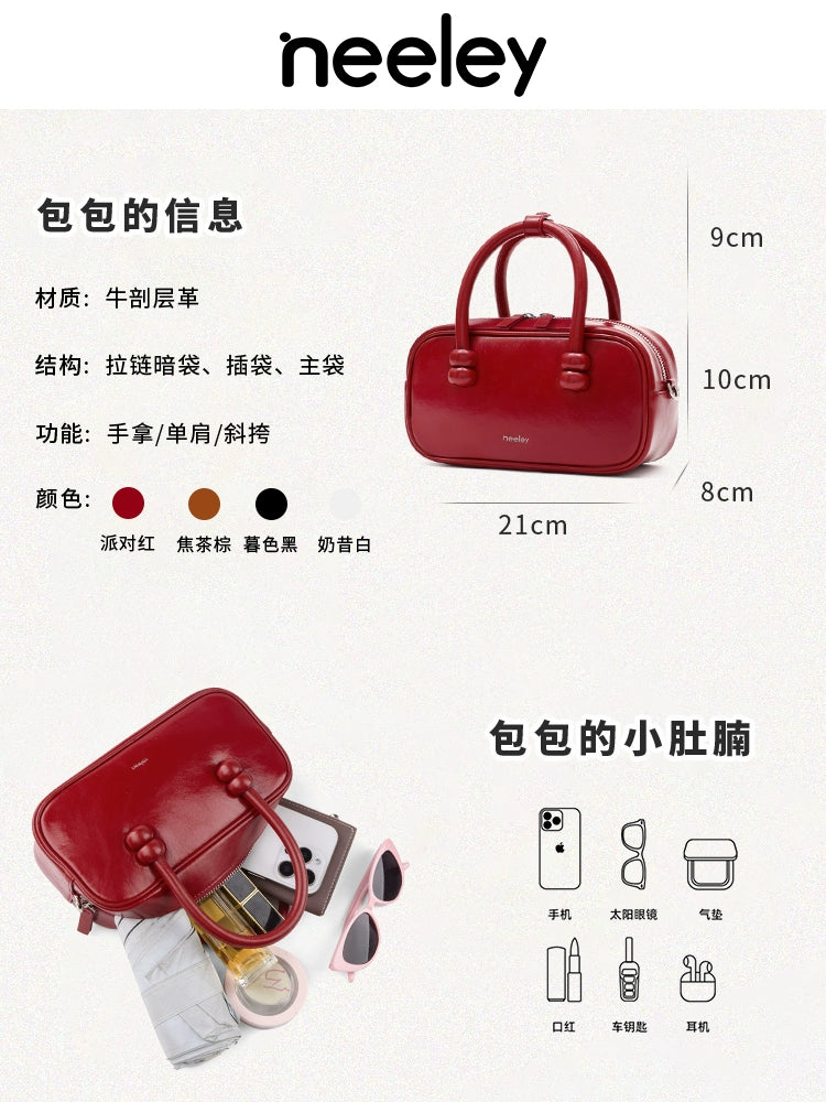 Neeley Leather Versatile Portable Messenger Bag