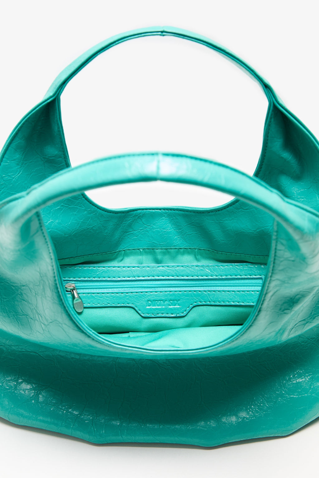 DirtySix Fuka bento soft pleated shiny leather bag