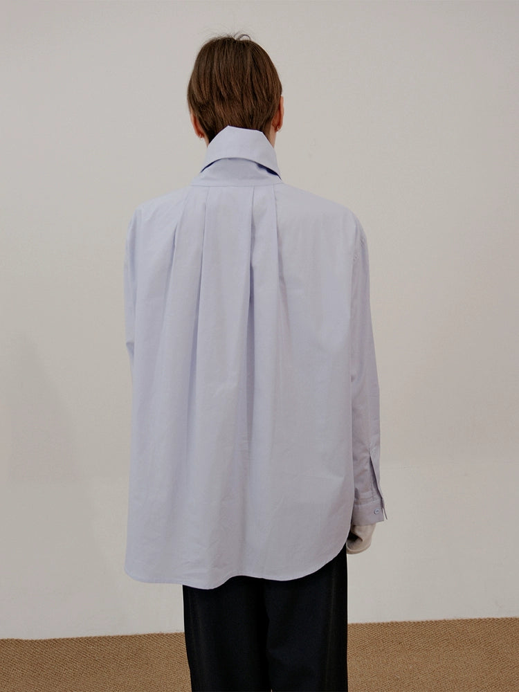 COLN Turtleneck Lapel Shirt