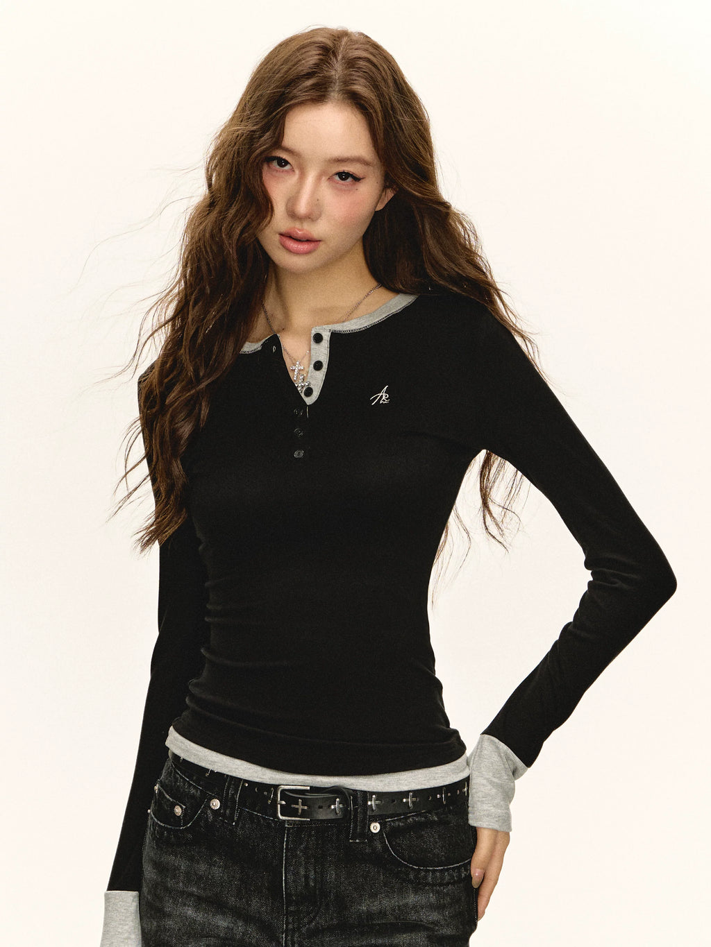 Ariseism Casual Leave Two Slim Long Sleeves