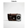 Cebostin Matte Cowhide Premium Feeling Large Capacity Armpit Bag