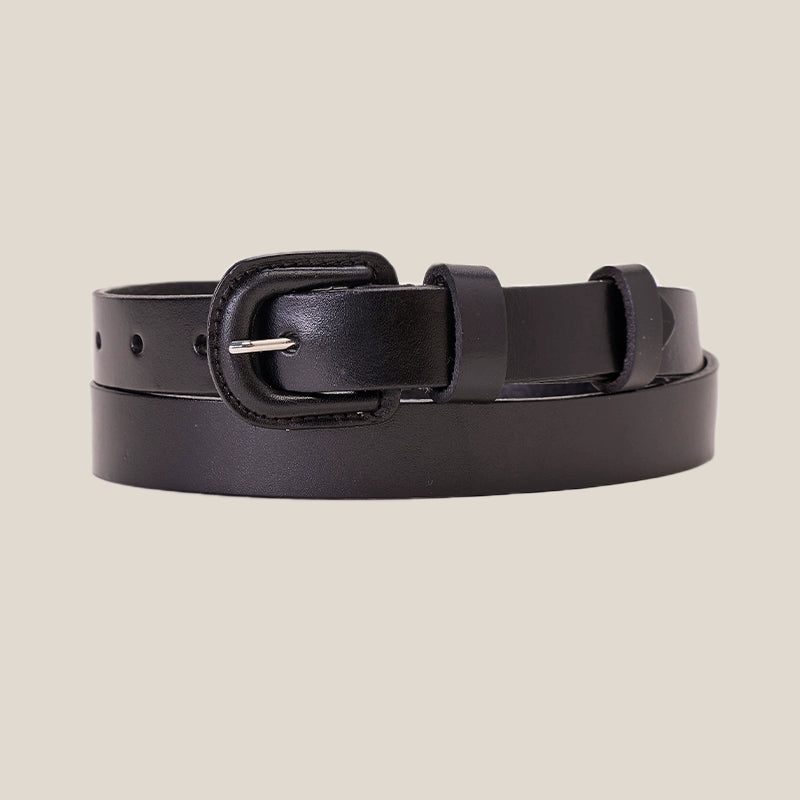CULTUM Vintage Buckle Simple Versatile Leather Belt