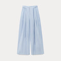 EGGKA Striped High-waisted Wide-leg Slacks