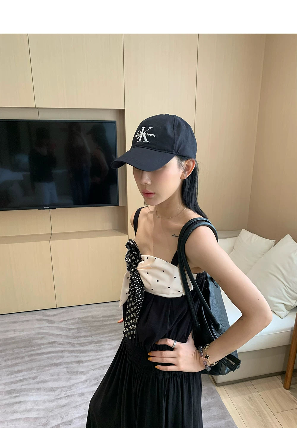 YOUNG KYLIN Strap Waist Suspender Dress
