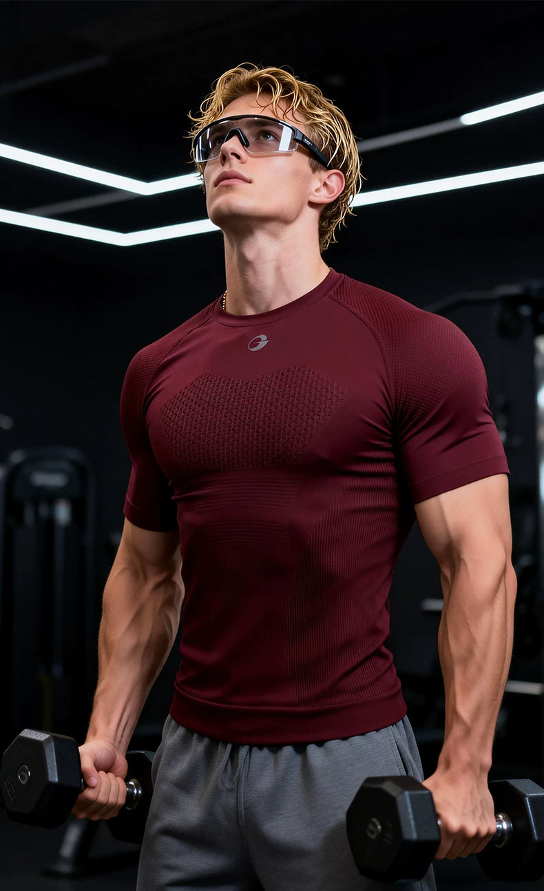 Golovejoy Quick-drying Tight-fitting Breathable Sports Tee