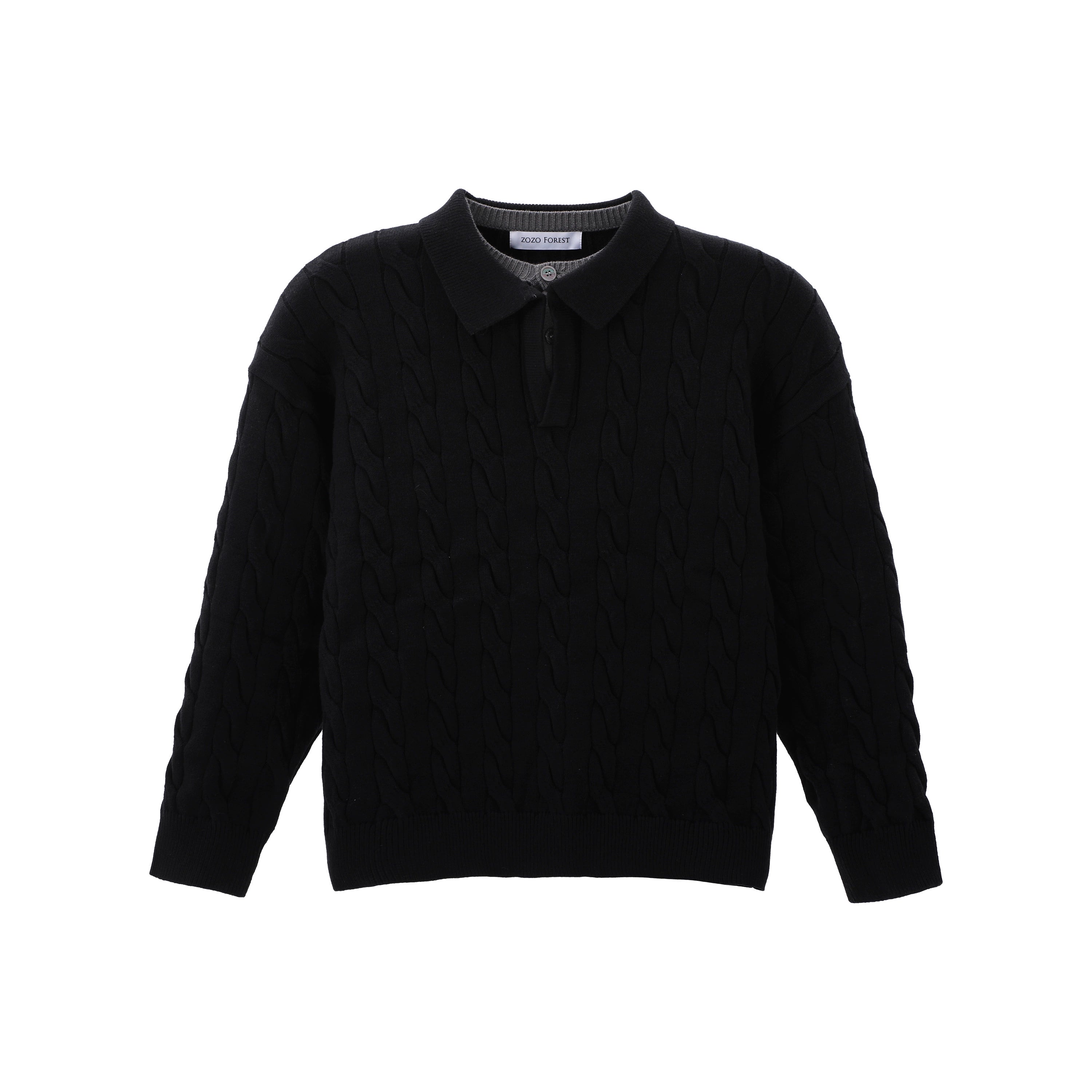 ZOZOFOREST Casual Fake Two-piece Knitted Sweater