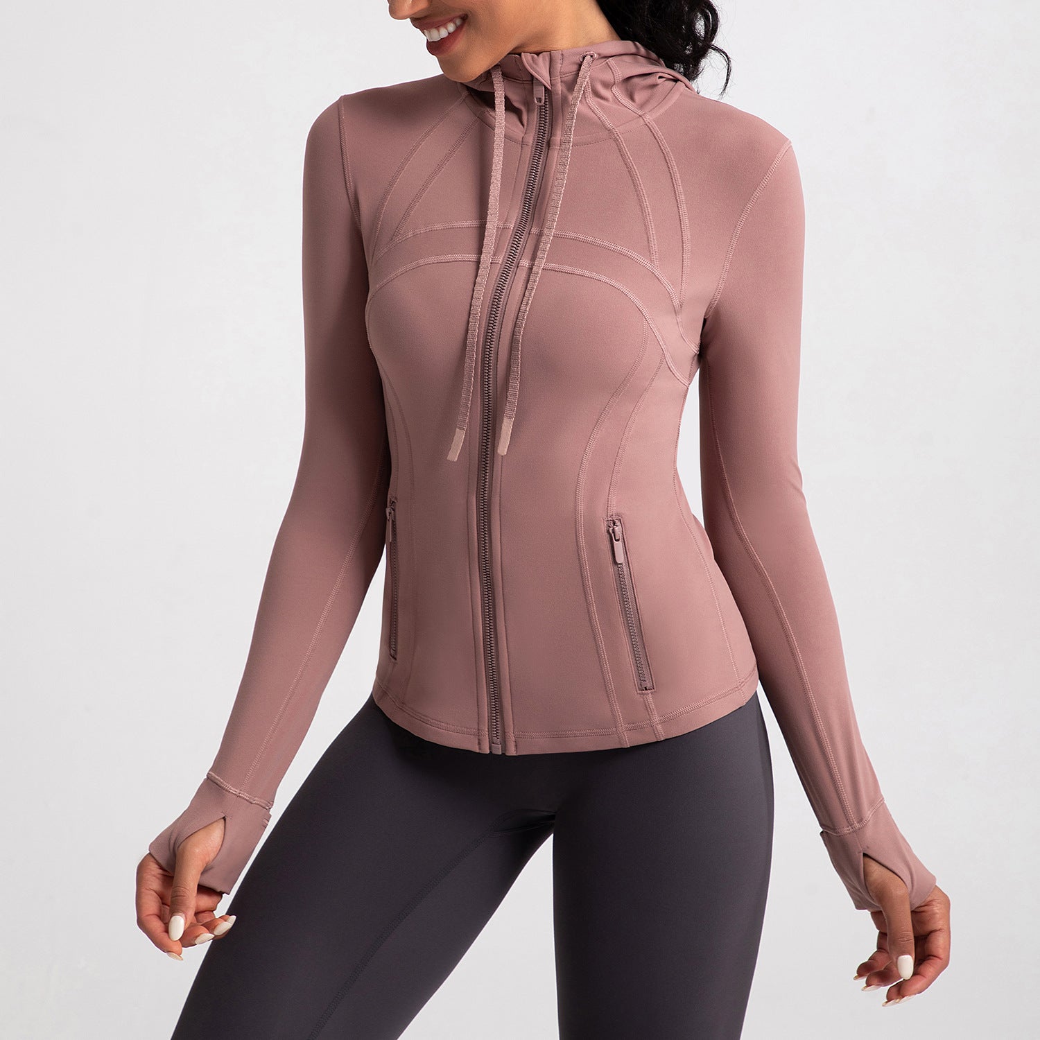 Athena Lulu Naked Slim Slim Skinny Zip Blazer