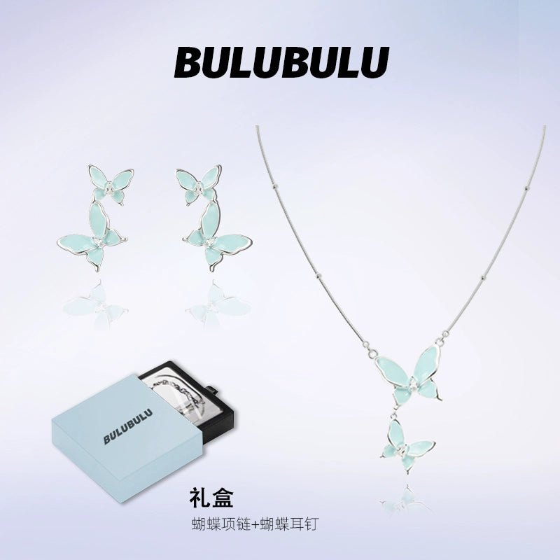 BULUBULU Mint Ice Butterfly Necklace