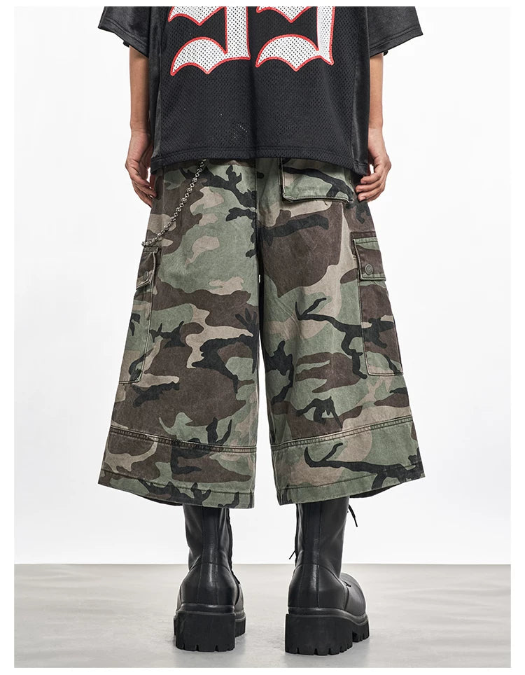 MT99 Three-dimensional Wear Multi-pocket Camouflage Shorts