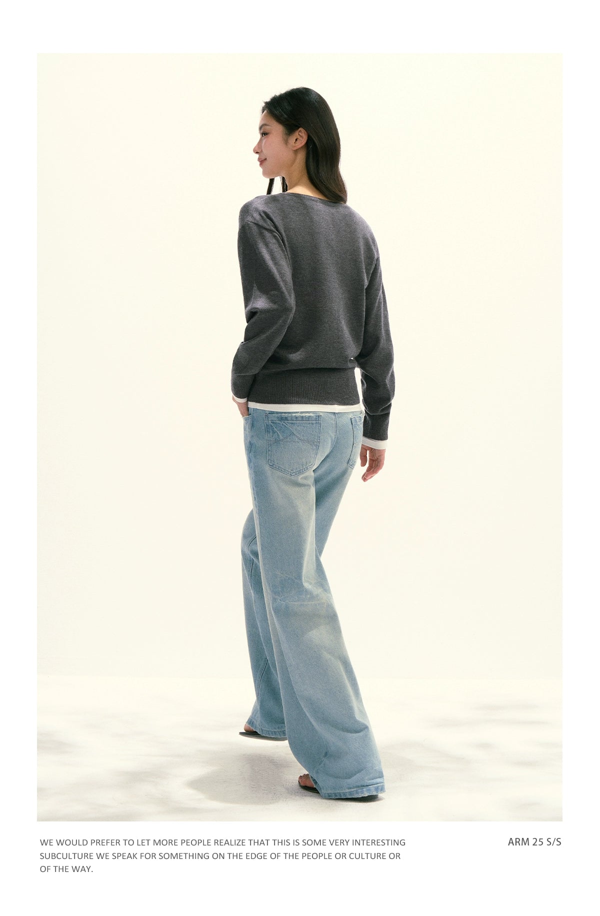 Ariseism Knitted Cardigan V-neck Cardigan