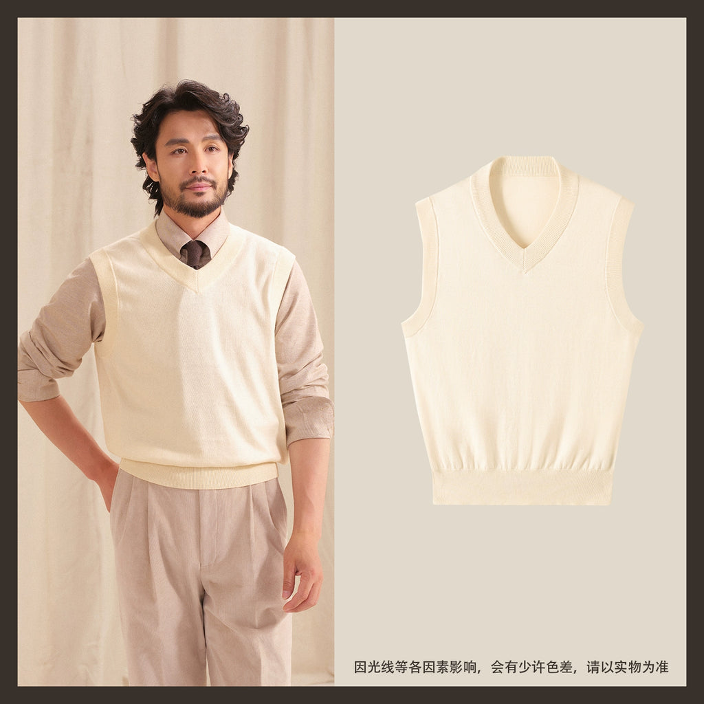CULTUM Versatile V-neck Knitted Vest