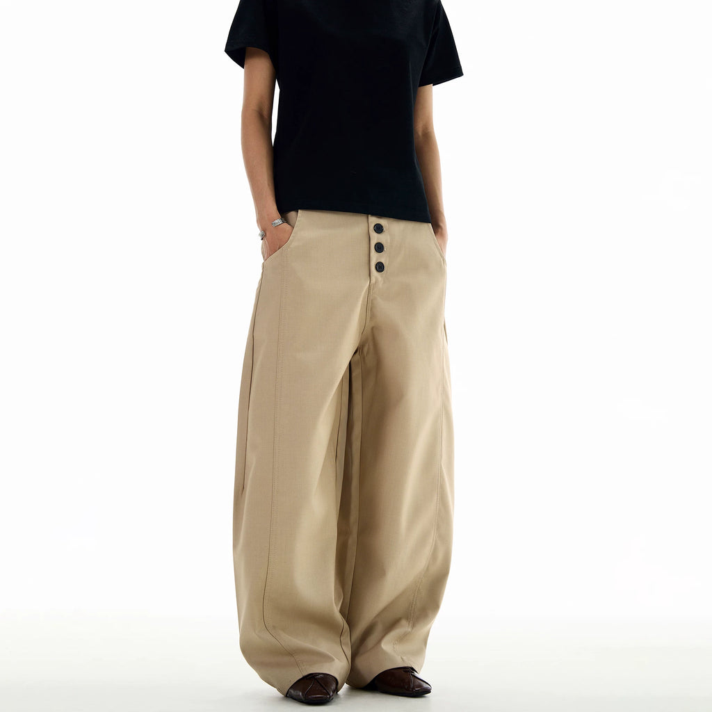 TRUQUEST Wide-leg Premium Casual Trousers