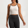 Athena Lulu Color Matching Nude Beauty Back Tight Sports Vest