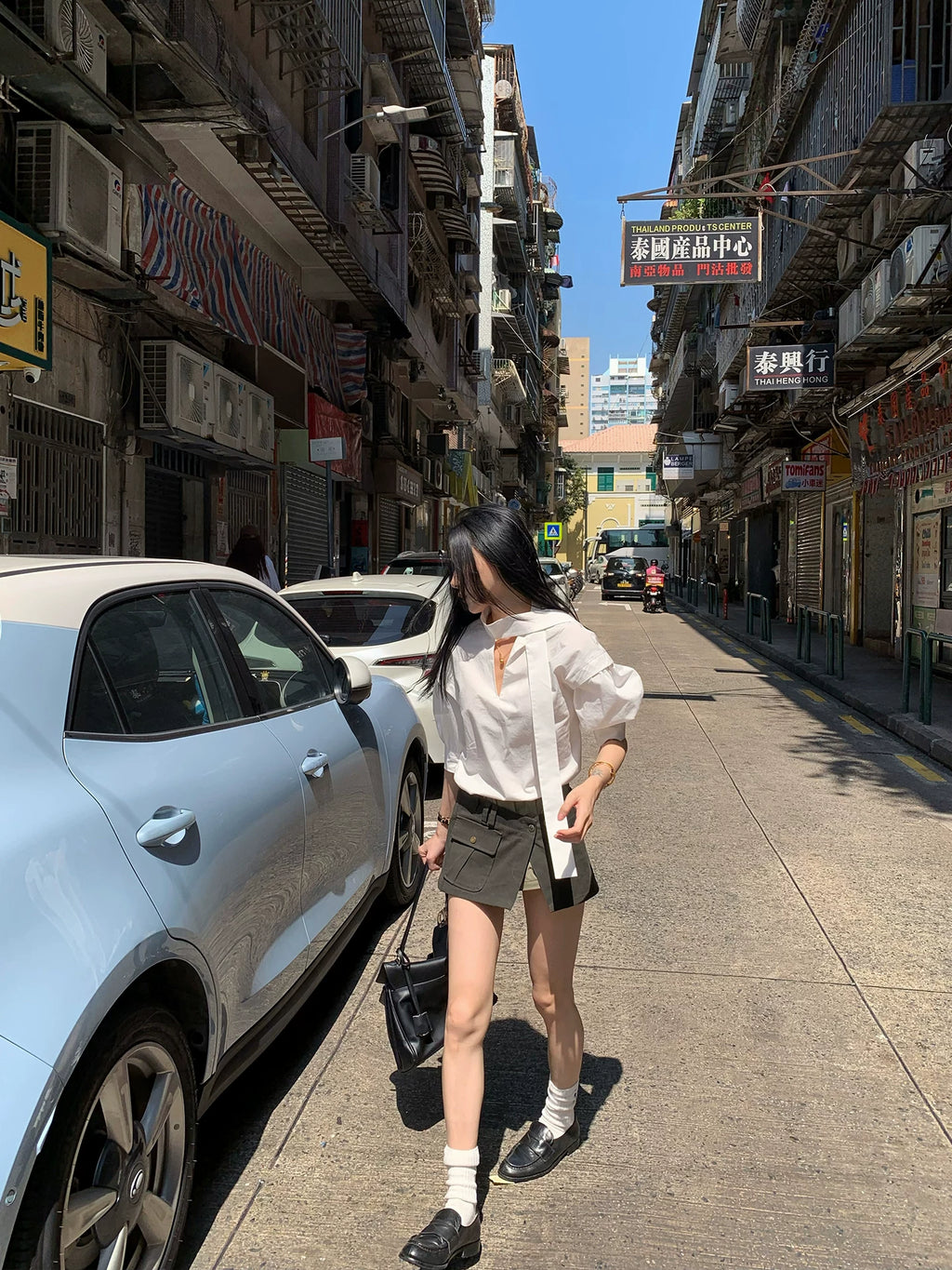 YOUNG KYLIN Stylish Stacked Shorts Skirt
