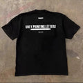 UPUPXIA Letter Print Casual Versatile Tee